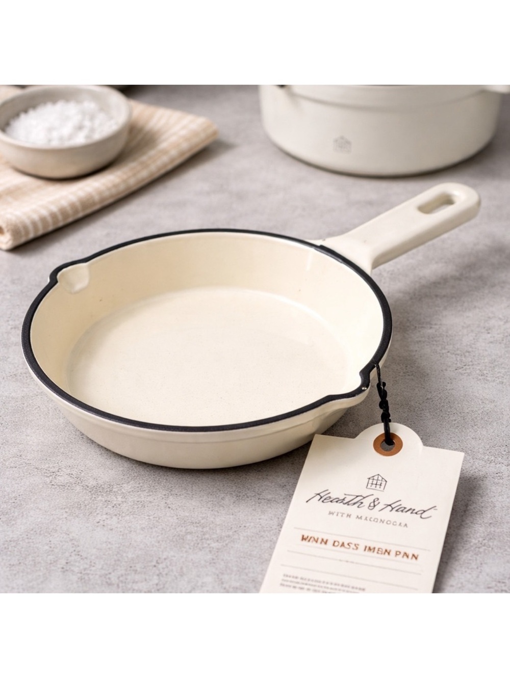 Hearth & Hand Magnolia Mini Cast Iron Skillet 6.5” Cream